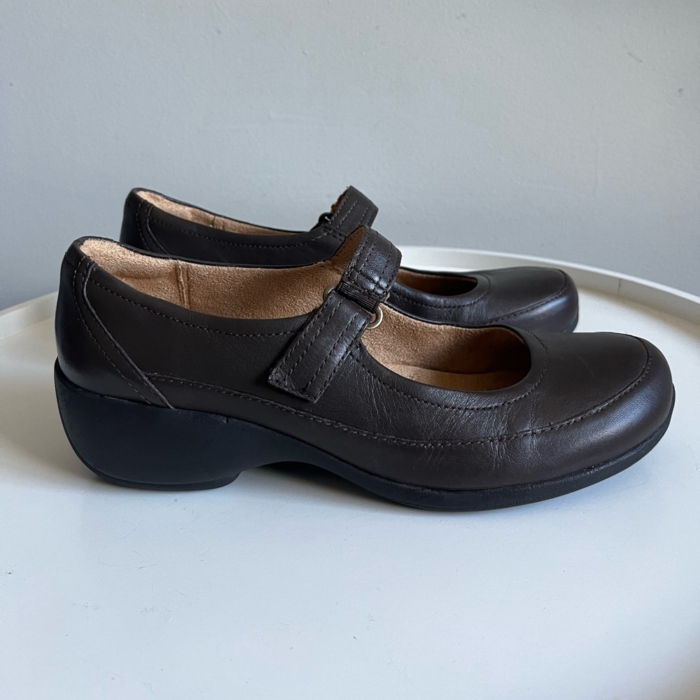 Naturalizer Women’s Jessamy Brown Leather Mary Jane Shoes 9M